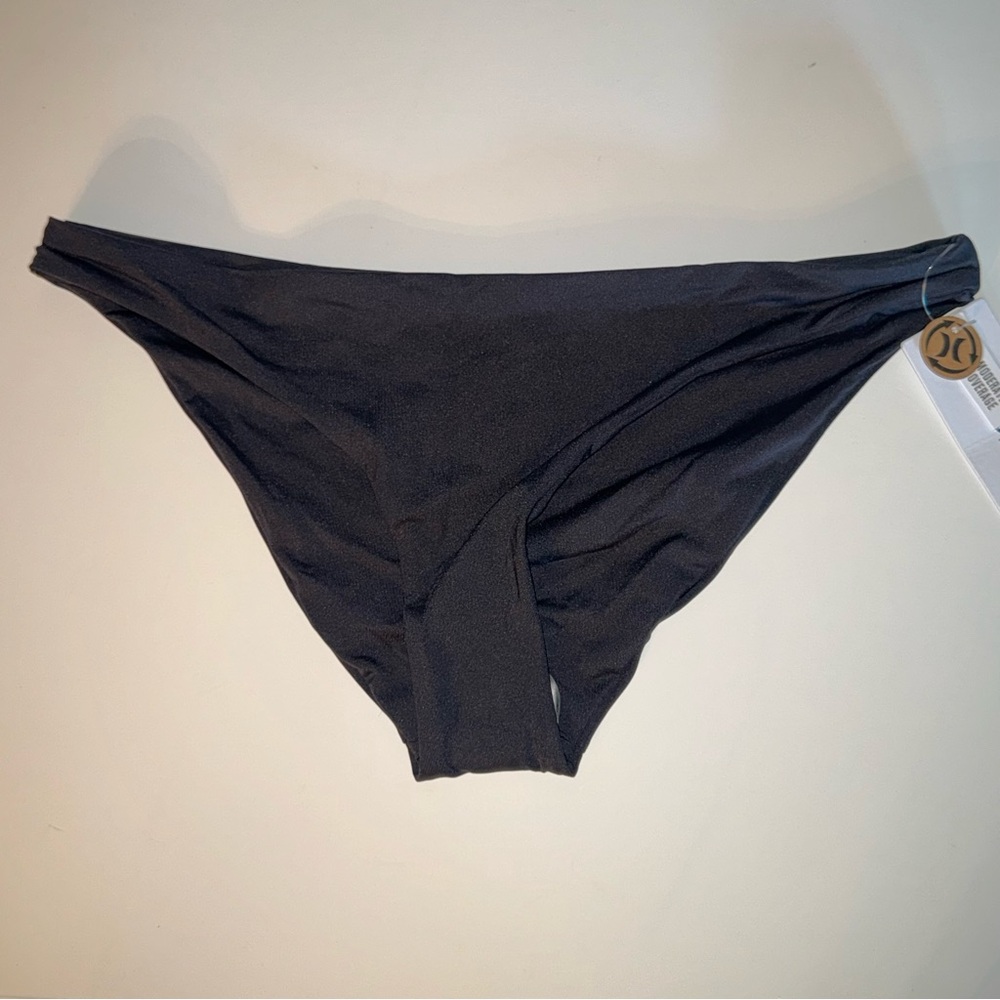 Hurley Swim Bottoms Solid Moderate Bottom black Sz L